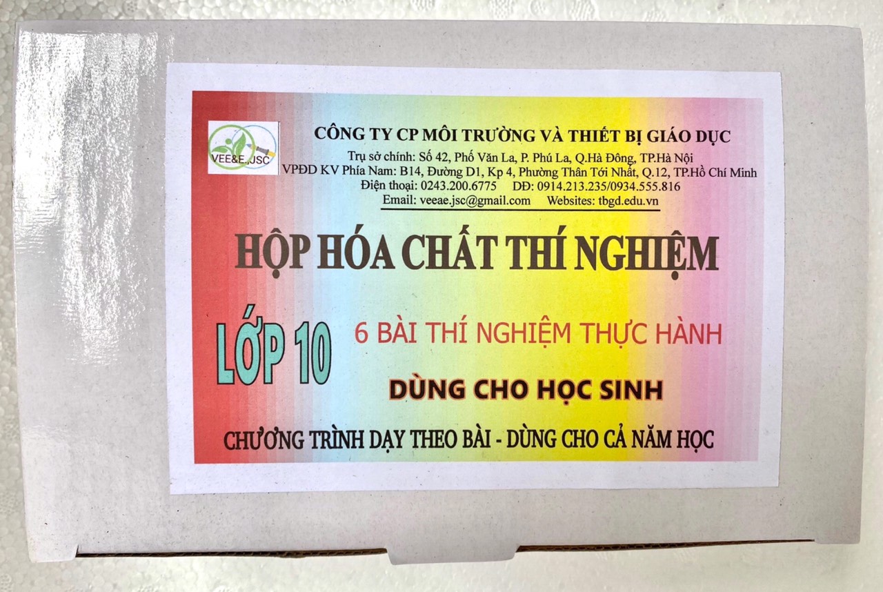 Hóa chất theo bài dành cho học sinh lớp 10