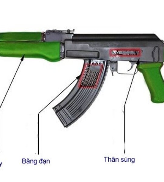Mô hình súng tiểu liên AK luyện tập