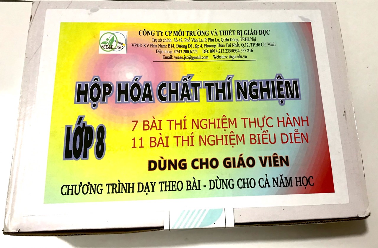 Hóa chất theo bài lớp 8 dành cho giáo viên